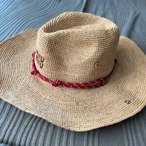 Miu Miu | Accessories | Miu Miu Woven Raffia Hat With Red 